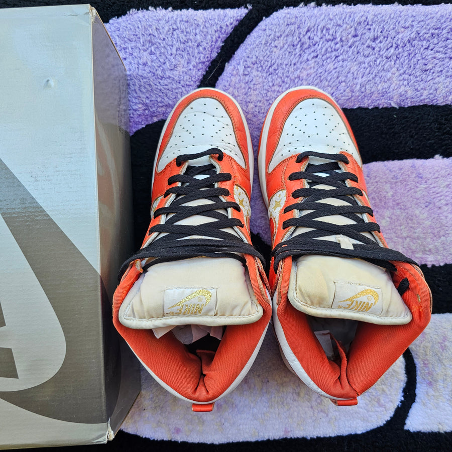 Nike Sb High Supreme “Orange Stars” Size 10.5