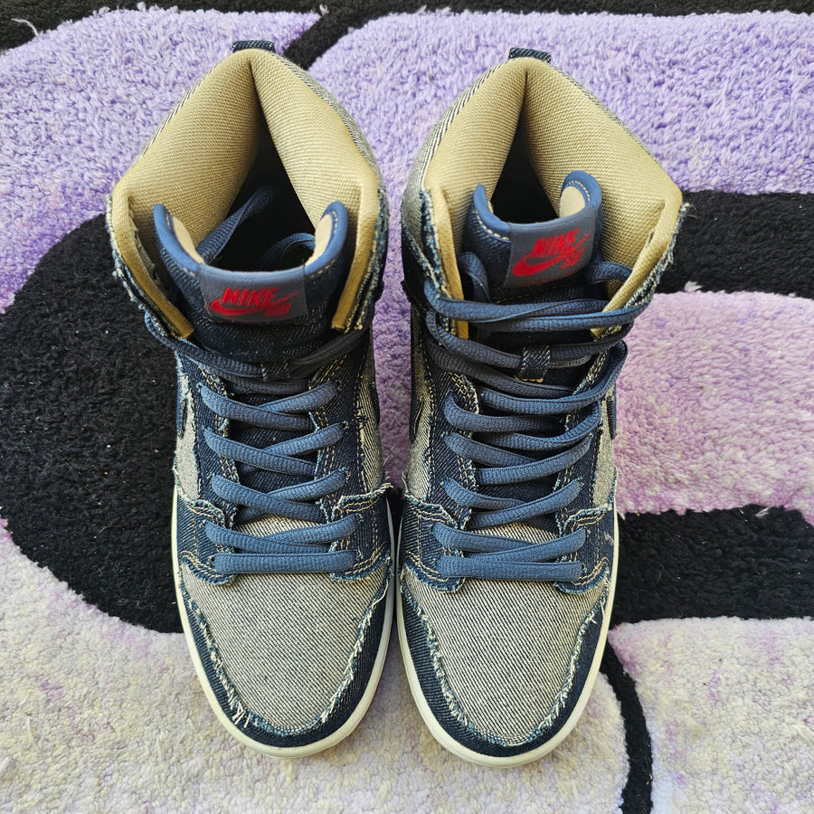 Nike Sb High SAMPLE “Reese Forbes denim” Size 9