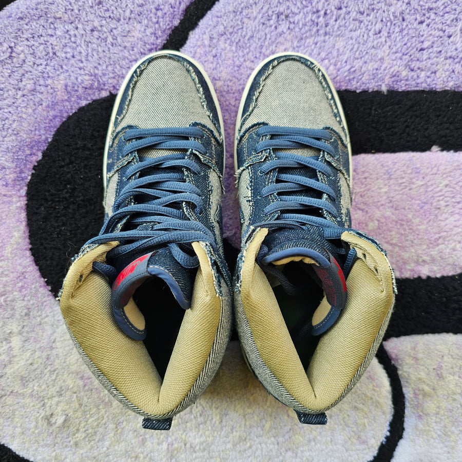 Nike Sb High SAMPLE “Reese Forbes denim” Size 9