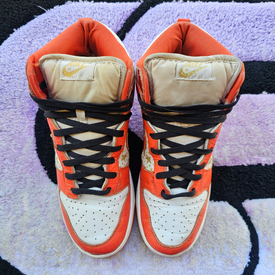 Nike Sb High Supreme “Orange Stars” Size 10.5