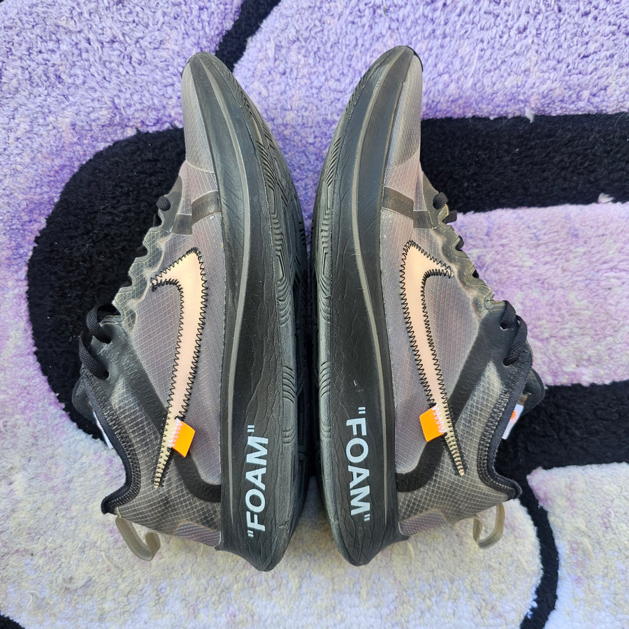 Nike Zoom Fly OFF WHITE “Black” Size 10